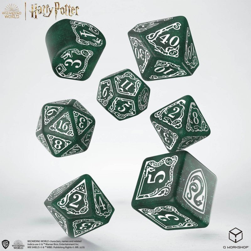 Harry Potter. Slytherin Modern Dice kauliukų rinkinys (žalios sp.) - OBUOLYS