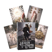 HEAVEN & EARTH TAROT KIT: kvapą gniaužiantis kortų ir knygos rinkinys dvasinei įžvalgai - OBUOLYS