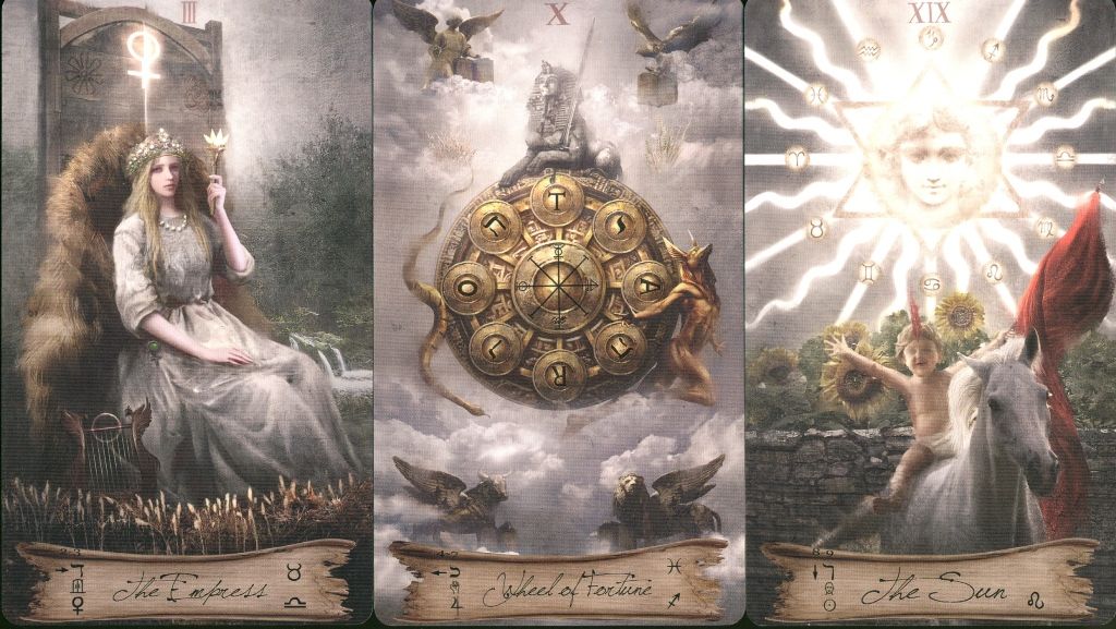 HEAVEN & EARTH TAROT KIT: kvapą gniaužiantis kortų ir knygos rinkinys dvasinei įžvalgai - OBUOLYS