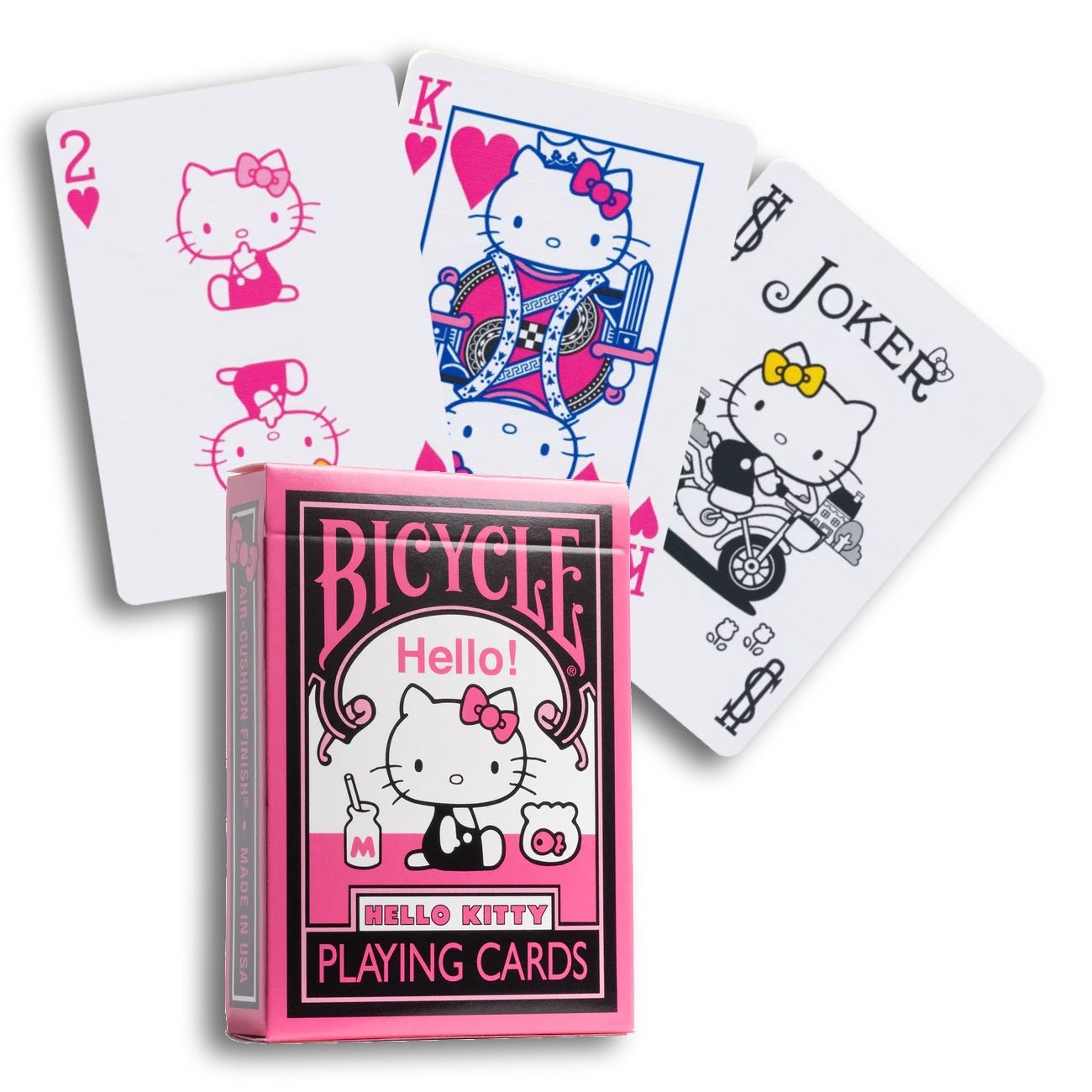 Hello Kitty Black & Pink žaidimo kortos Bicycle - OBUOLYS
