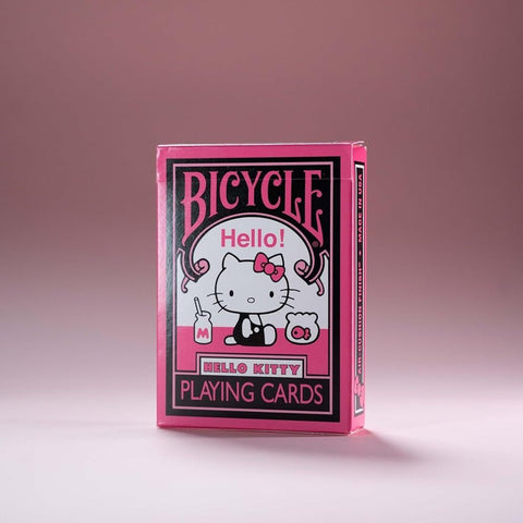 Hello Kitty Black & Pink žaidimo kortos Bicycle - OBUOLYS