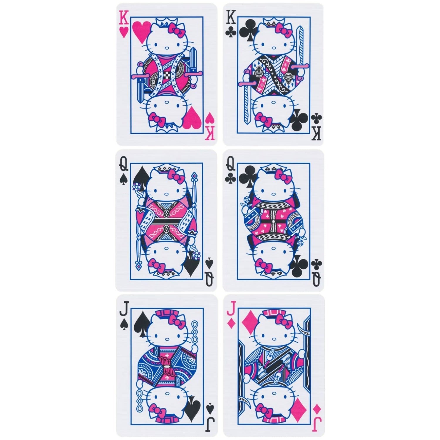 Hello Kitty Black & Pink žaidimo kortos Bicycle - OBUOLYS