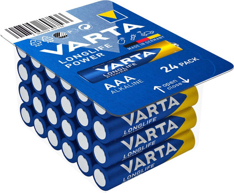 Varta AAA Longlife Power LR03 Alkaline baterijos 24 vnt.