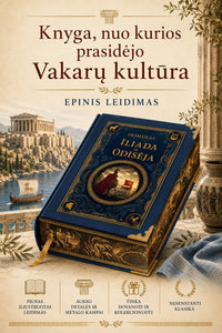 Homero „Iliada ir Odisėja“ – prabangus kolekcinis leidimas su dekoruota briauna - OBUOLYS