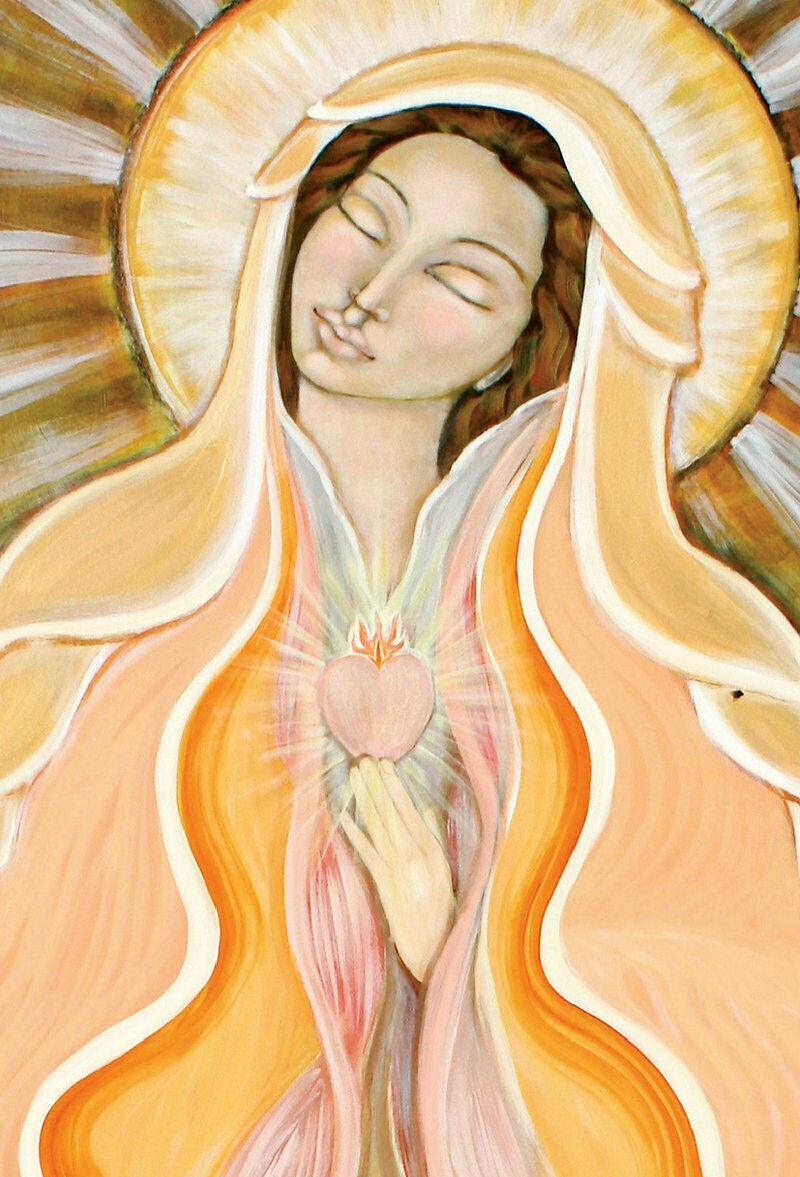 Mother Mary Oracle Pocket Edition kortos Blue Angel