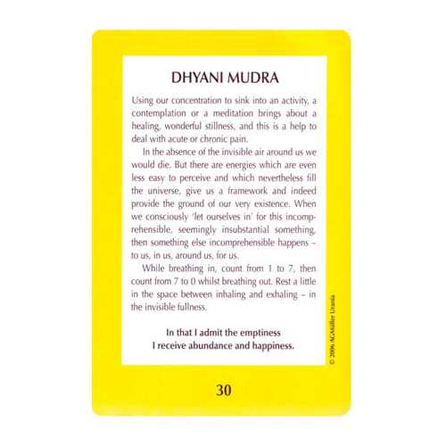 Mudras For Body, Mind, & Spirit kortos AGM