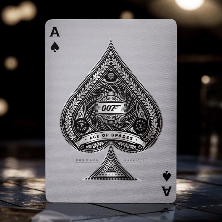 James Bond Agent 007 Sidabrinis leidimas žaidimo kortos Theory11 - OBUOLYS