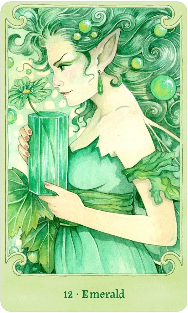 Fairy Gems a crystal Oracle kortų ir knygos rinkinys US Games Systems