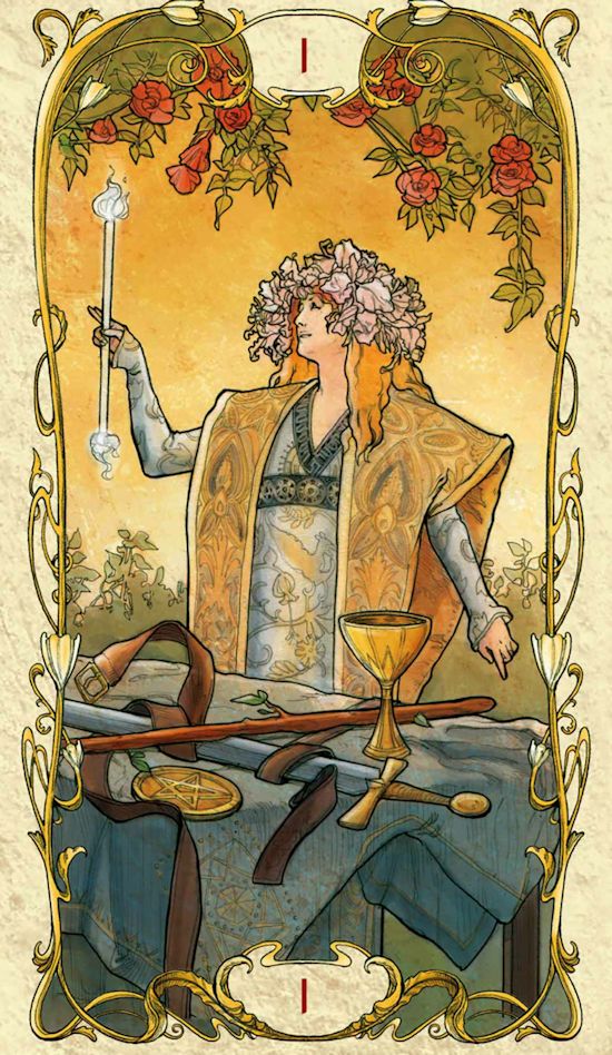 Mucha Tarot Kortos Lo Scarabeo