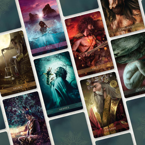 Divine Masculine Healing Oracle kortos Blue Angel