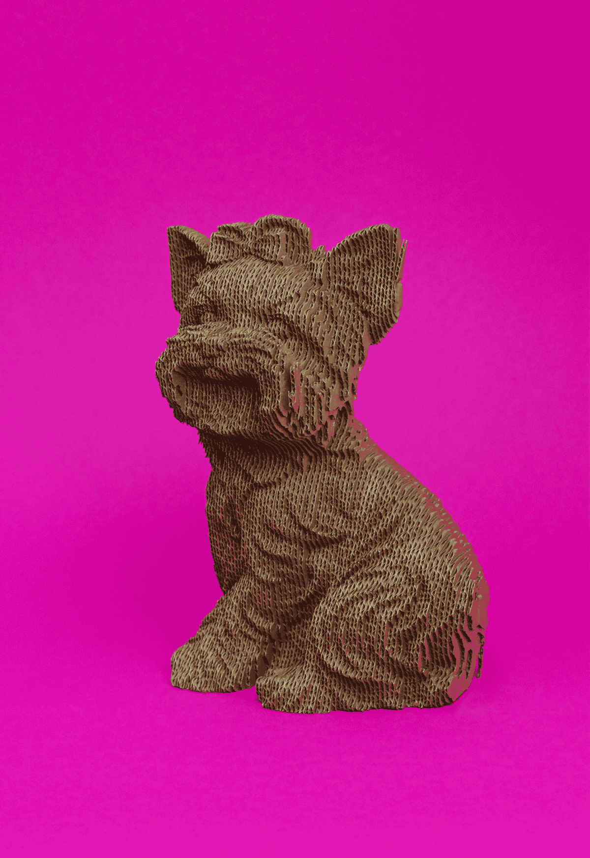 JORKŠYRO TERJERAS: surenkama 3D dėlionė - skulptūra - OBUOLYS