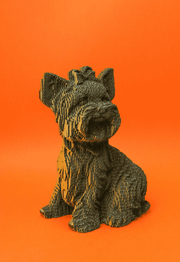 JORKŠYRO TERJERAS: surenkama 3D dėlionė - skulptūra - OBUOLYS