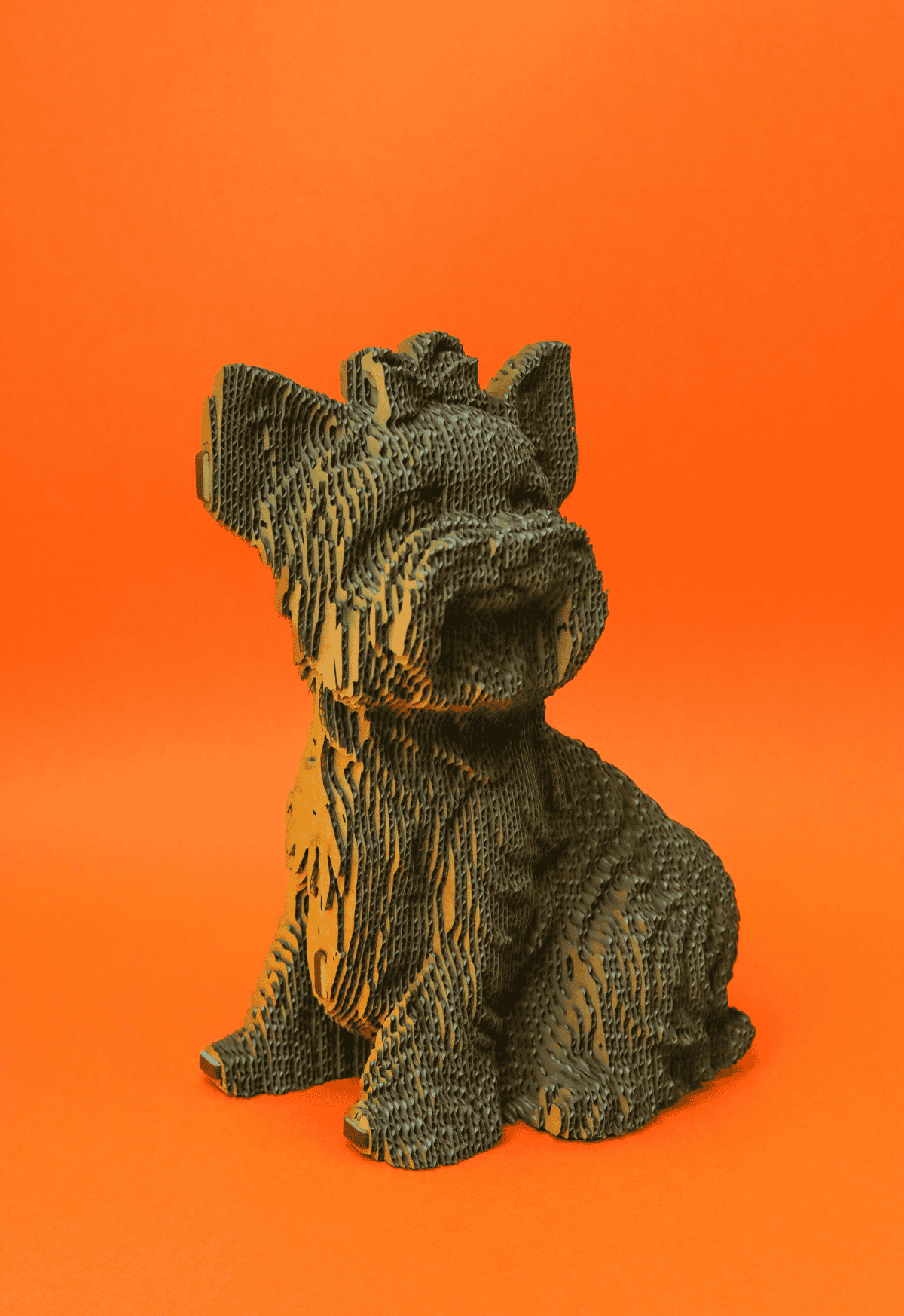 JORKŠYRO TERJERAS: surenkama 3D dėlionė - skulptūra - OBUOLYS