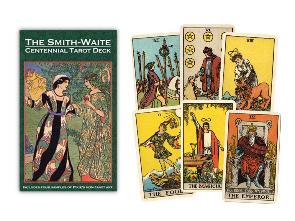Smith-Waite Centennial Taro kortos Metalinėje Dėžutėje US Games Systems