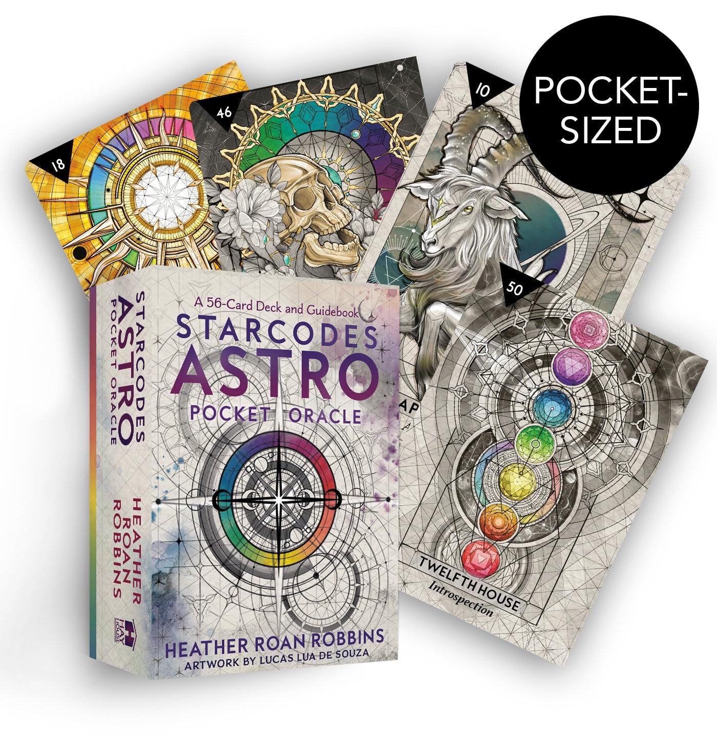 Starcodes Astro Pocket Oracle kišeninės orakulo kortos Hay House