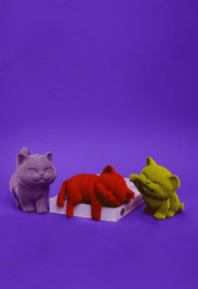 KAČIUKŲ TRIO: surenkama 3D dėlionė - skulptūra - OBUOLYS