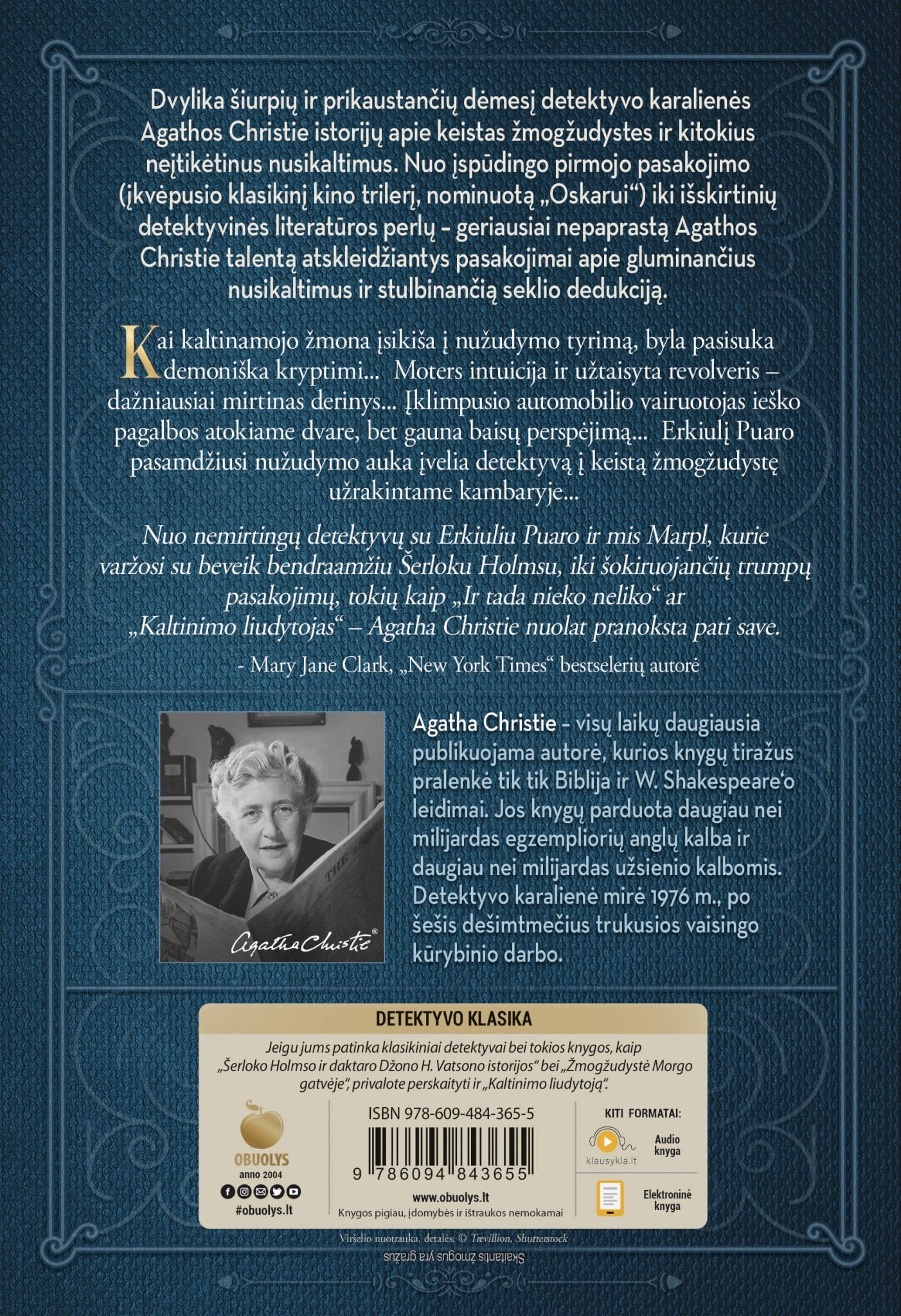 KALTINIMO LIUDYTOJAS: 12 šiurpių ir prikaustančių dėmesį detektyvo karalienės Agathos Christie istorijų - OBUOLYS