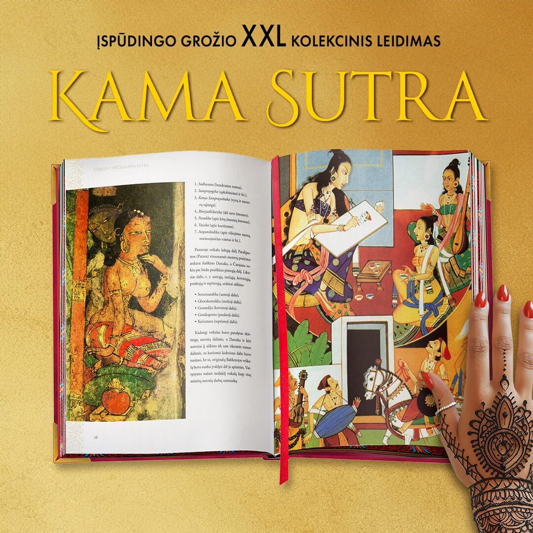 KAMASUTRA: didingiausias malonumo meno klasikos kolekcinis leidimas lietuviškai (Knygos su defektais) - OBUOLYS