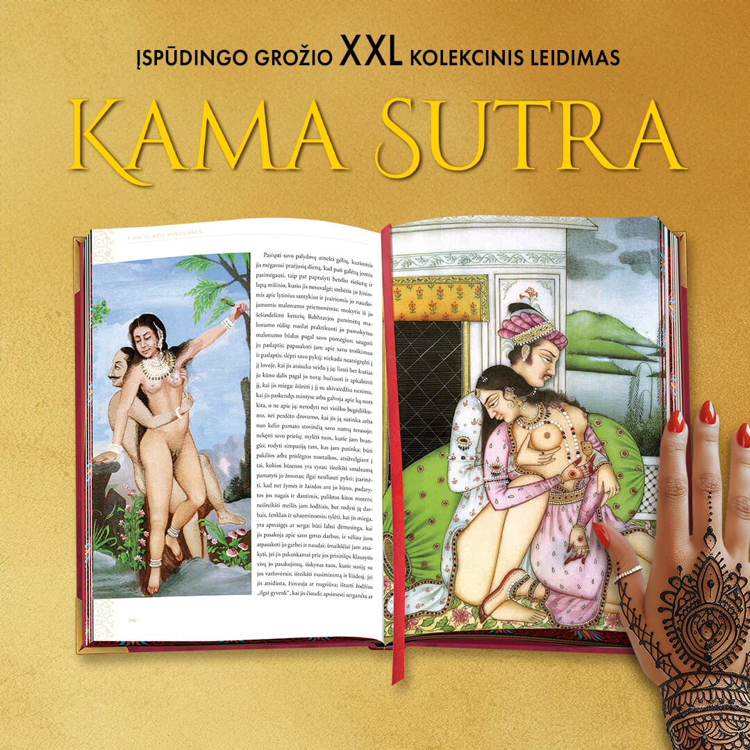 KAMASUTRA: didingiausias malonumo meno klasikos kolekcinis leidimas lietuviškai (Knygos su defektais) - OBUOLYS
