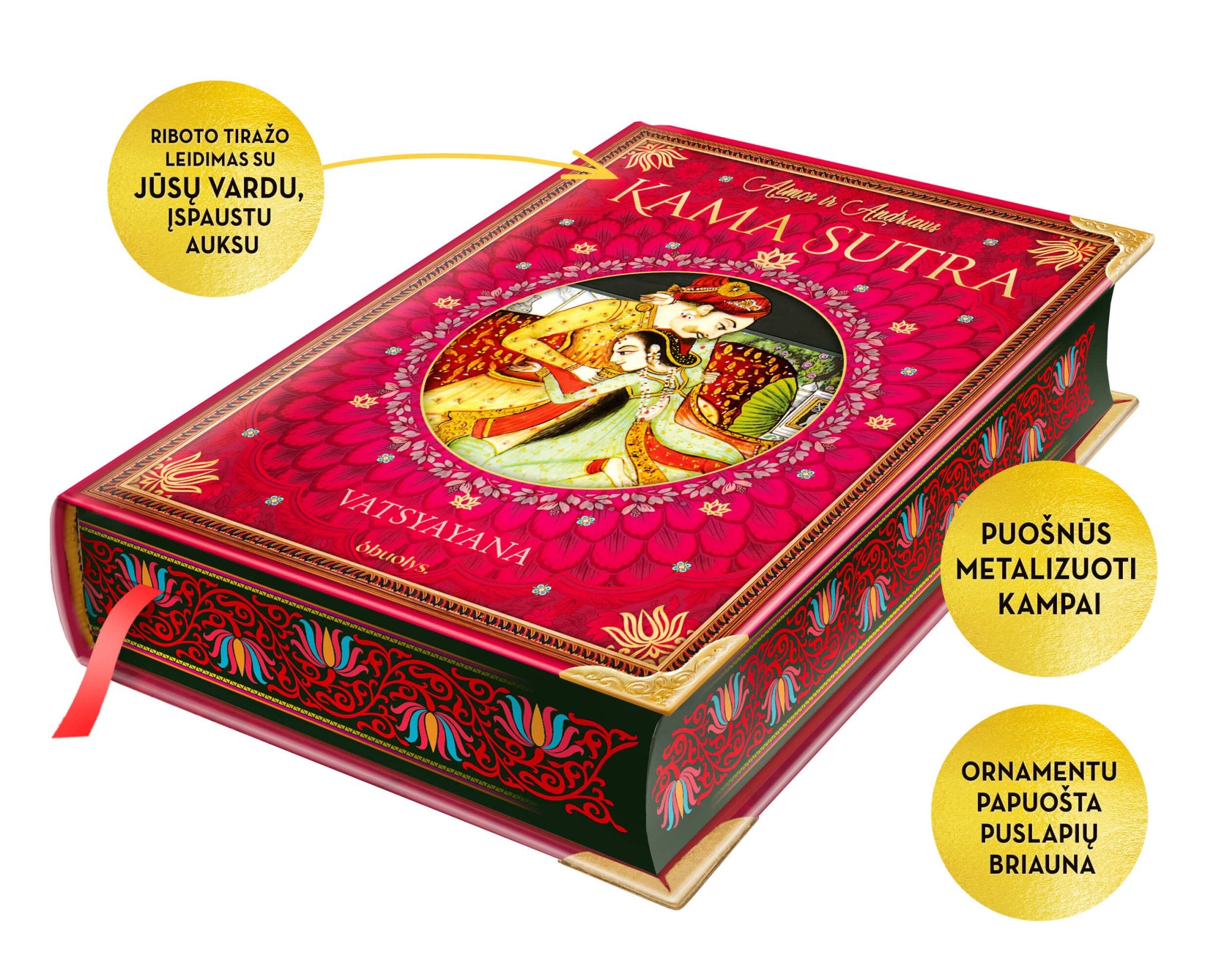 KAMASUTRA: didingiausias malonumo meno klasikos kolekcinis leidimas lietuviškai (Knygos su defektais) - OBUOLYS