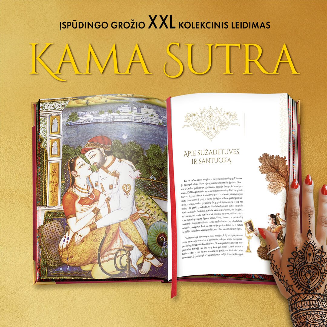 KAMASUTRA: didingiausias malonumo meno klasikos kolekcinis leidimas lietuviškai (Knygos su defektais) - OBUOLYS