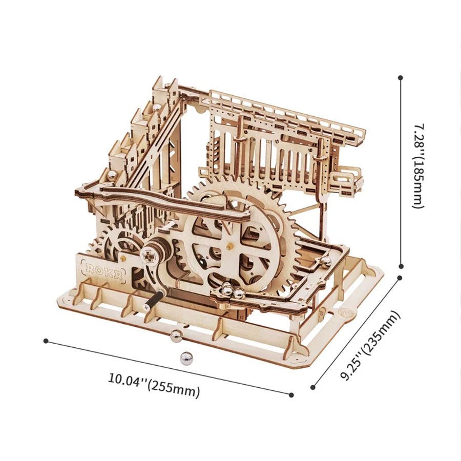 KAMUOLIUKŲ TRASA: 3D medinė dėlionė mechanikos entuziastams - OBUOLYS