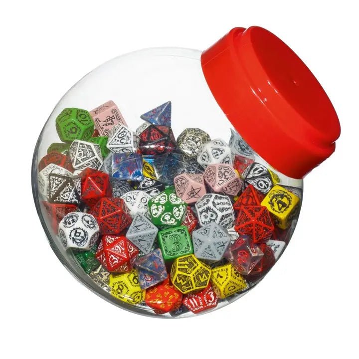 Kauliukų rinkinys D6, D10, D20 150 vnt. Q - workshop - OBUOLYS