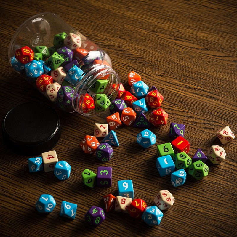 Klasikinių RPG Kauliukų rinkinys 80 vnt. Q - workshop - OBUOLYS