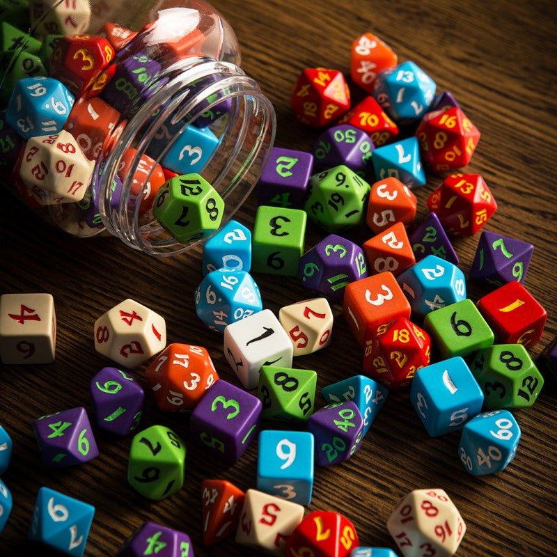 Klasikinių RPG Kauliukų rinkinys 80 vnt. Q - workshop - OBUOLYS