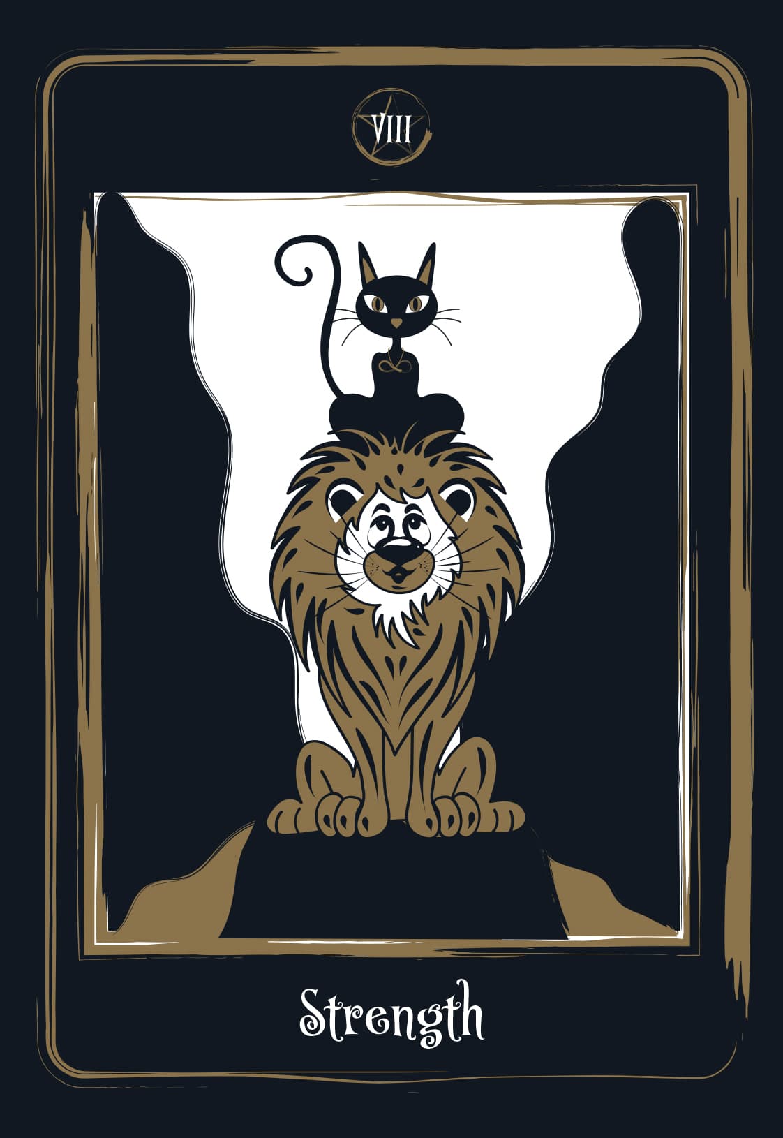 GOLDEN BLACK CAT TAROT: elegantiška ir paslaptinga juodųjų kačių taro kaladė