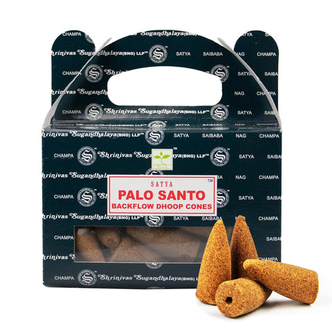 Kūginiai smilkalai (Backflow) – Palo Santo Satya - OBUOLYS