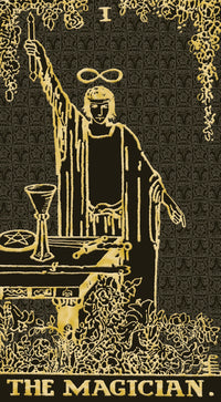 Tarot Gold and Black Edition taro kortos Lo Scarabeo