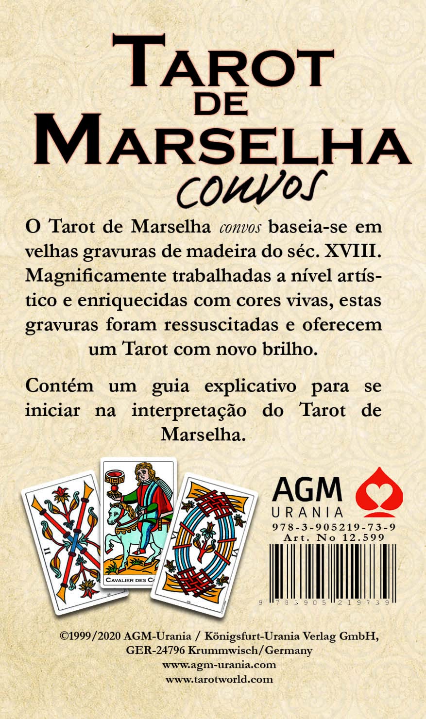 Tarot of Marselha Convos, Portugališkas leidimas AGM