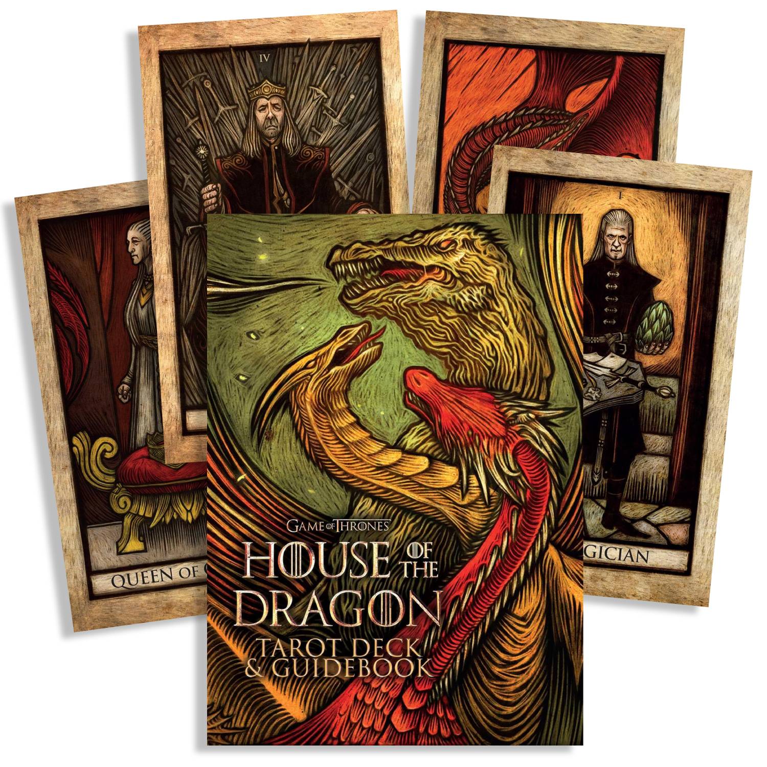 Game of Thrones House of the Dragon Taro kortos ir vadovas Insight Editions