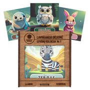 Lavinamoji Dėlionė Iš Medžio (Gyvūnų kolekcija nr. 1) (LT) Fantasy Puzzles - OBUOLYS