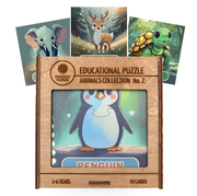 Lavinamoji Dėlionė Iš Medžio (Gyvūnų kolekcija nr. 2) (EN) Fantasy Puzzles - OBUOLYS