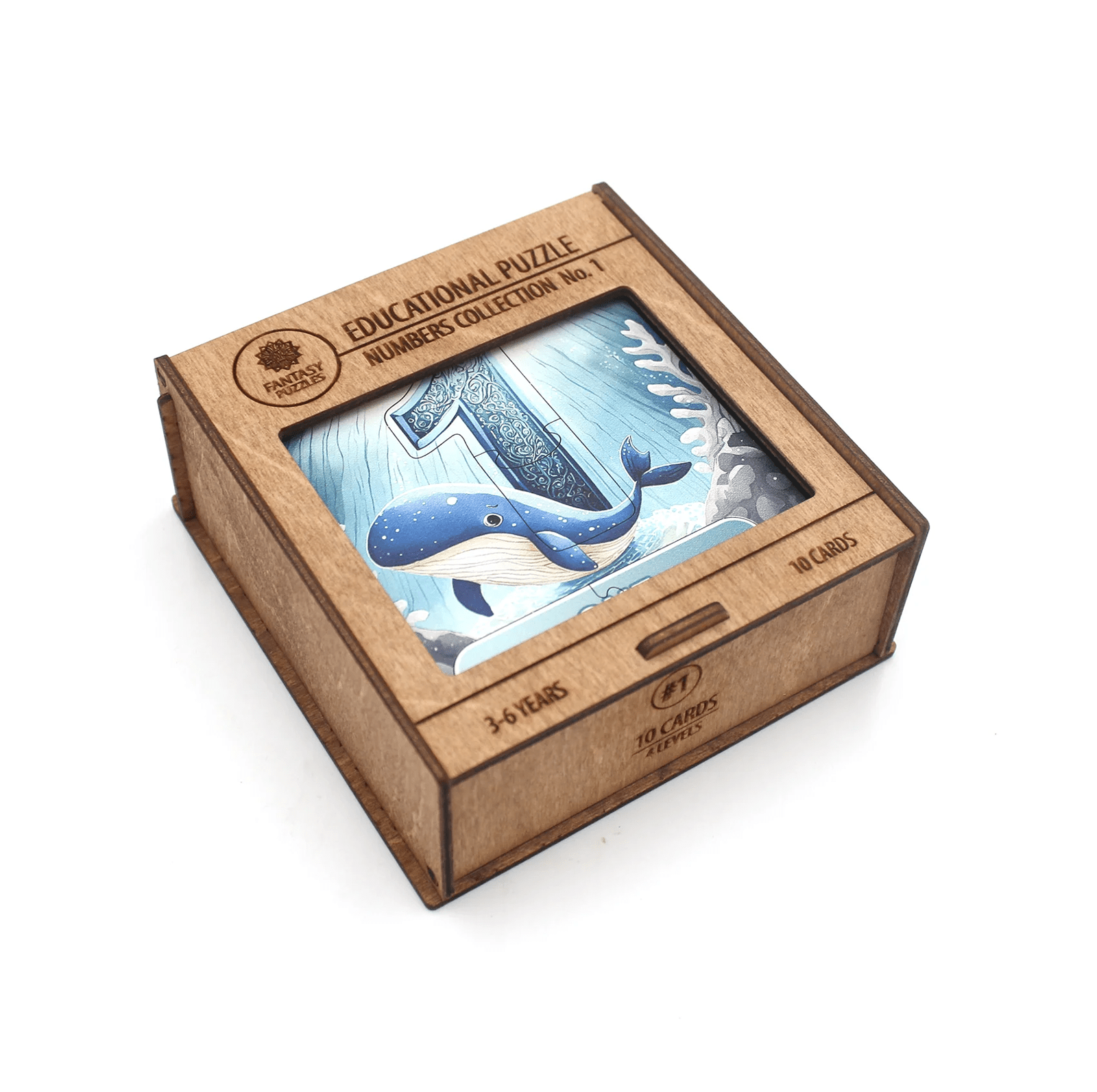 Lavinamoji Dėlionė Iš Medžio (Skaičių kolekcija nr. 1) (EN) Fantasy Puzzles - OBUOLYS