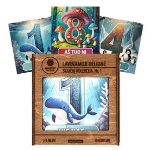 Lavinamoji Dėlionė Iš Medžio (Skaičių kolekcija nr. 1) (LT) Fantasy Puzzles - OBUOLYS