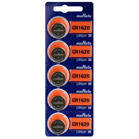 Murata CR1620 ličio baterijos 5 vnt.