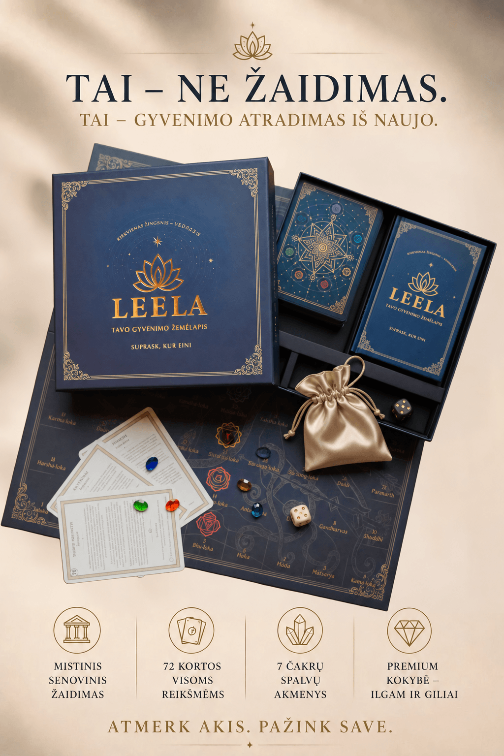 Leela (Lila) žaidimas: Tavo gyvenimo žemėlapis - OBUOLYS