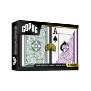 Legacy 2 - jų plastikinių pokerio dydžio žaidimo kortų kaladžių rinkinys Copag - OBUOLYS