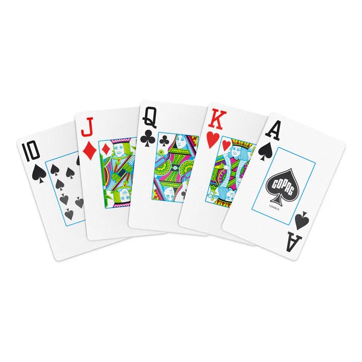 Legacy Bridge Jumbo index žaidimo kortos dviguba kaladė (juoda ir aukso) Copag - OBUOLYS