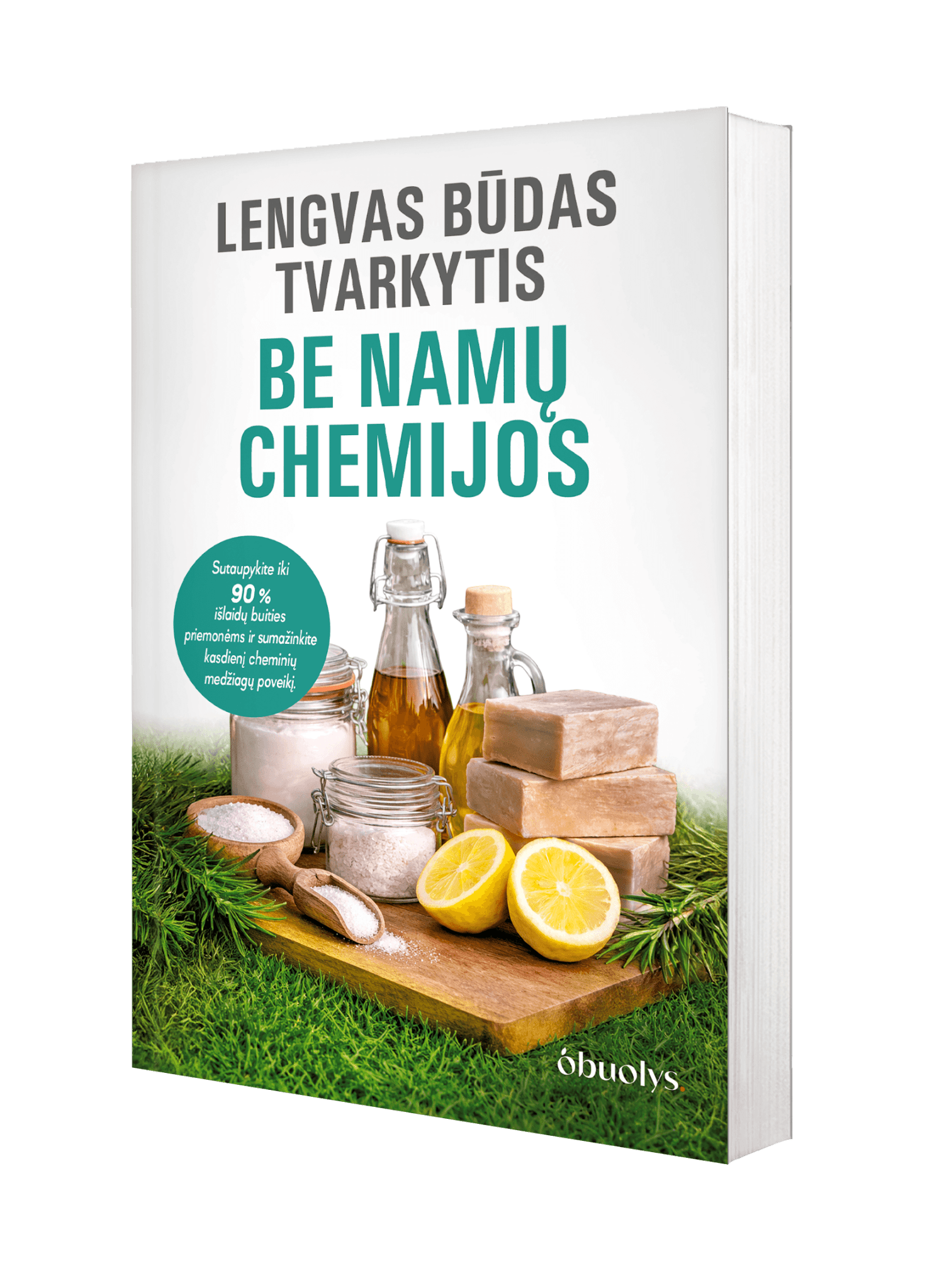 LENGVAS BŪDAS TVARKYTIS BE NAMŲ CHEMIJOS: sutaupykite iki 90 % išlaidų buities priemonėms ir sumažinkite kasdienį cheminių medžiagų poveikį - OBUOLYS