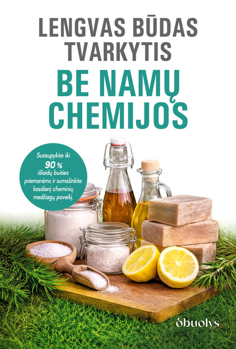 LENGVAS BŪDAS TVARKYTIS BE NAMŲ CHEMIJOS: sutaupykite iki 90 % išlaidų buities priemonėms ir sumažinkite kasdienį cheminių medžiagų poveikį - OBUOLYS
