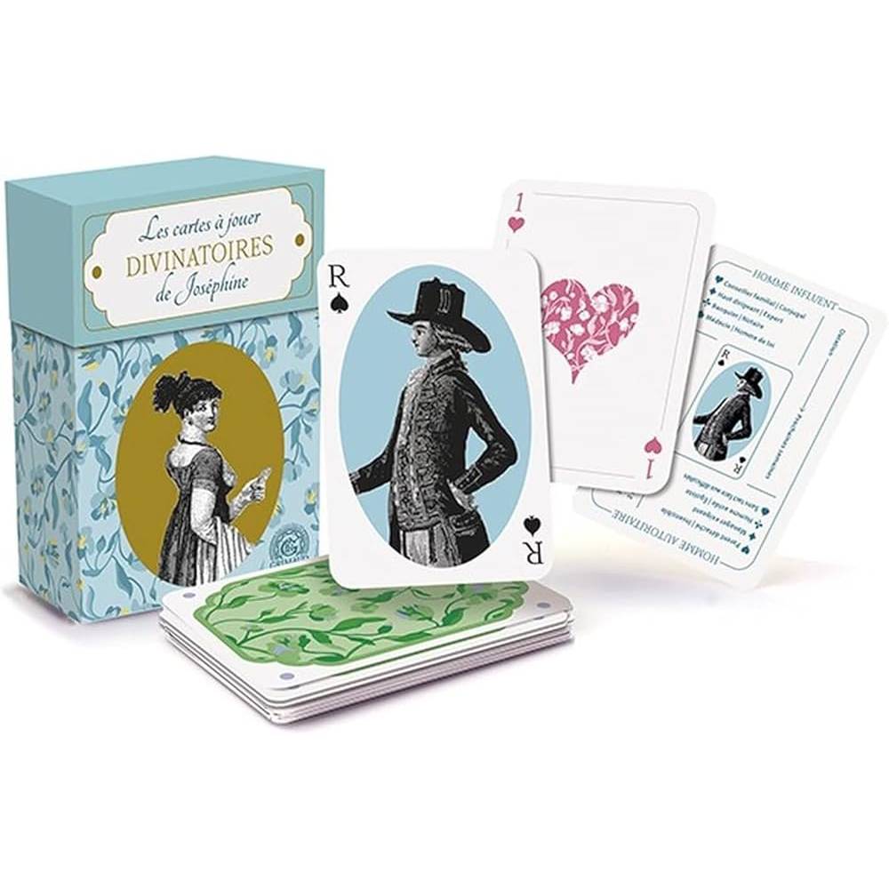 Les Cartes à Jouer Divinatoires de Joséphine kortos Prancūzų kalba Grimaud Cartomancie - OBUOLYS