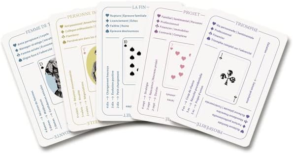 Les Cartes à Jouer Divinatoires de Joséphine kortos Prancūzų kalba Grimaud Cartomancie - OBUOLYS