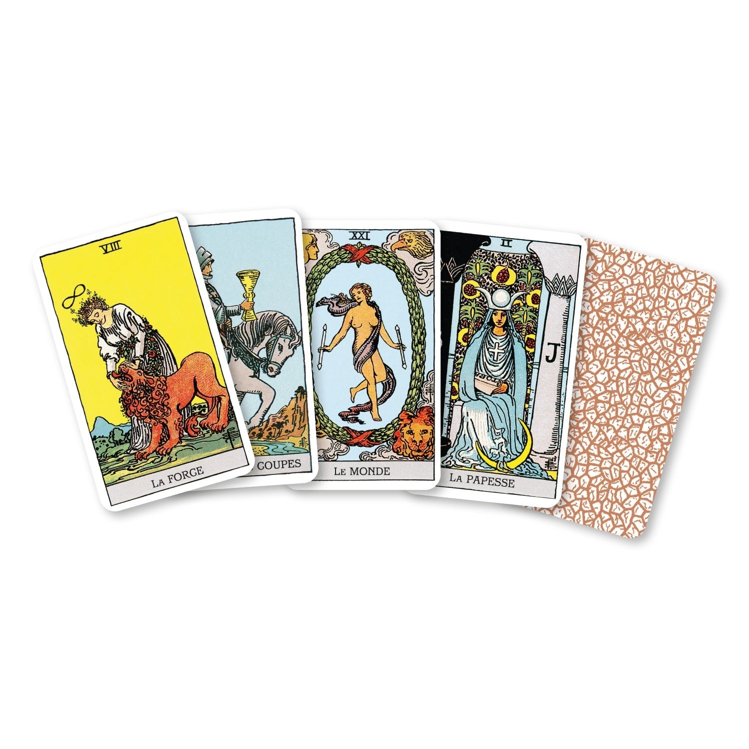 Les Mini - jeux rinkinys - Tarot A.E. Waite & Petit Lenormand (Prancūzų k.) Cartamundi Cartomancie Dusserre - OBUOLYS