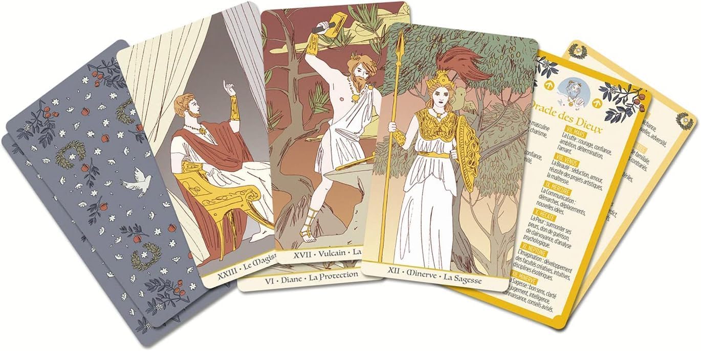 Les Oracles de la Sorcière Orakulo kortos prancūzų kalba Grimaud Cartomancie - OBUOLYS