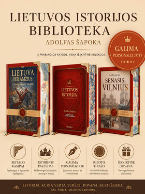 Lietuvos istorijos biblioteka: 3 Adolfo Šapokos kolekcinės knygos - OBUOLYS