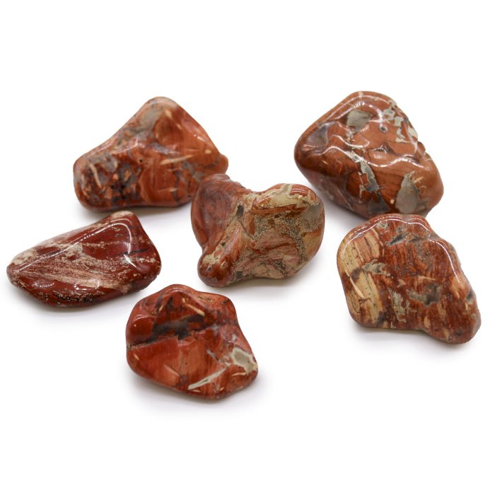 Light Jasper – Brecciated akmuo (6 vnt. L dydžio) Ancient Wisdom - OBUOLYS